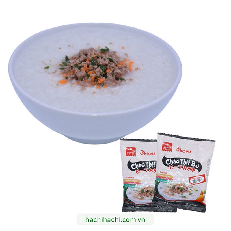 Cháo thịt bò Asuzac 36g - Hachi Hachi Japan Shop