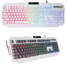 BÀN PHÍM MÁY TÍNH VÀ LAPTOP GAMING CÓ ĐÈN LED R8 KB-1852 USB TRẮNG