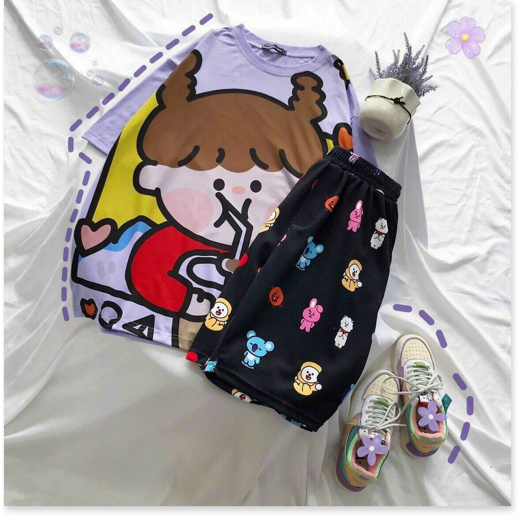 SET THUN NỮ COTTON,NHIỀU MÀU SẮC XINH XẮN,THIẾT KẾ HỌA TIẾT SINH ĐỘNG THỜI TRANG MỚI KME