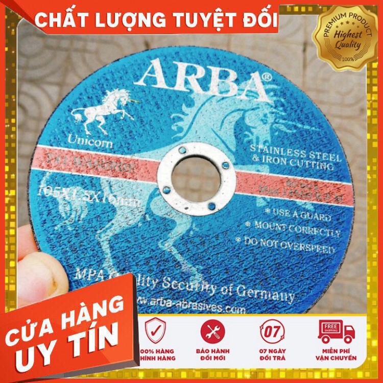 [ GIÁ RẺ NHẤT - HÀNG CHÍNH HÃNG ] Đá cắt sắt , đá cắt inox ARBA 100 CHÍNH HÃNG