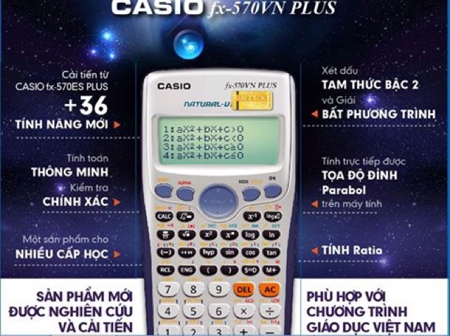 (Sỉ ibox) (LỖI 1 Đổi 1) máy tính casio fx570vn plus- made in thái lan