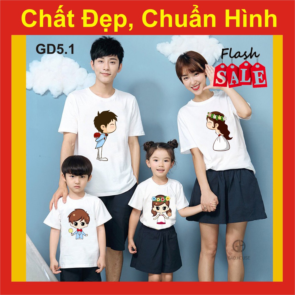 Áo Thun Gia Đình công chúa 5 ,chất đẹp, bao đổi trả  phông,family, farther, đồng phục,nhóm,