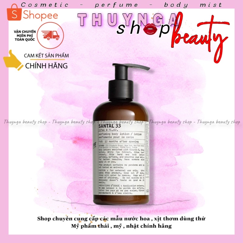 Sữa Tắm Thơm Cao Cấp Le Labo Santal Mùi 33 237ml