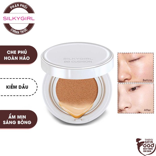 Phấn Nước Che Phủ Tốt, Kiềm Dầu Hiệu Quả Silkygirl Magic BB Cushion SPF50/PA+++ 15g