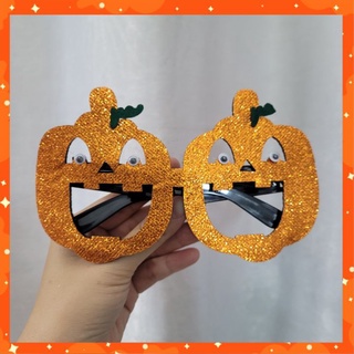 Mắt kính bí ngô kim tuyến hóa trang halloween