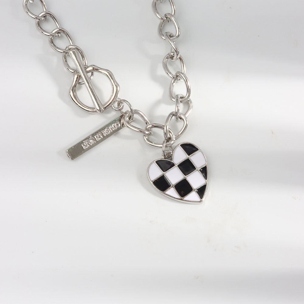 Vòng cổ Mặt Hình Bảng Đen Trắng Thời Trang Cho Nữ