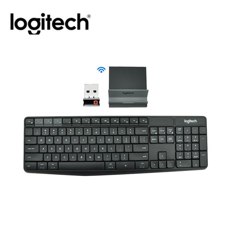 Bàn phím không dây Bluetooth hai chế độ kết nối Logitech K375S 104 phím 2.4GHz có USB nhận tín hiệu