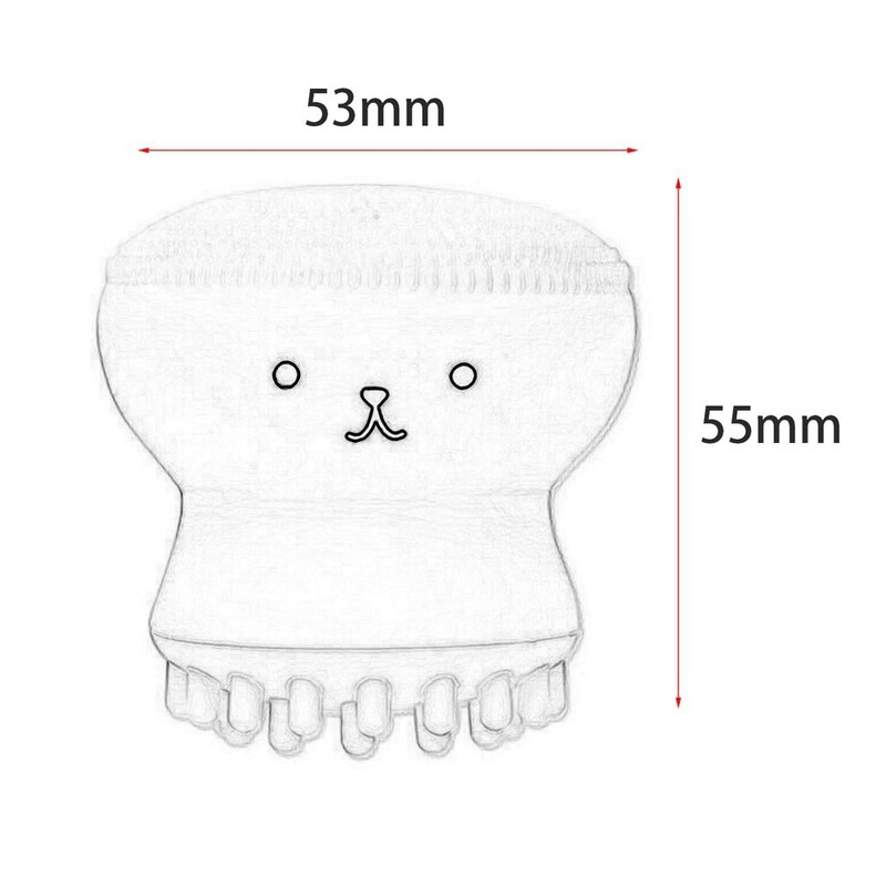 Cọ Rửa Mặt Chất Liệu silicone Hình Cá Dễ Thương