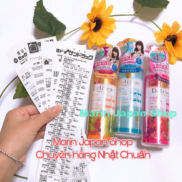 (Có bill,video tại store Nhật) Tẩy da chết Detclear  meishoku 180ml