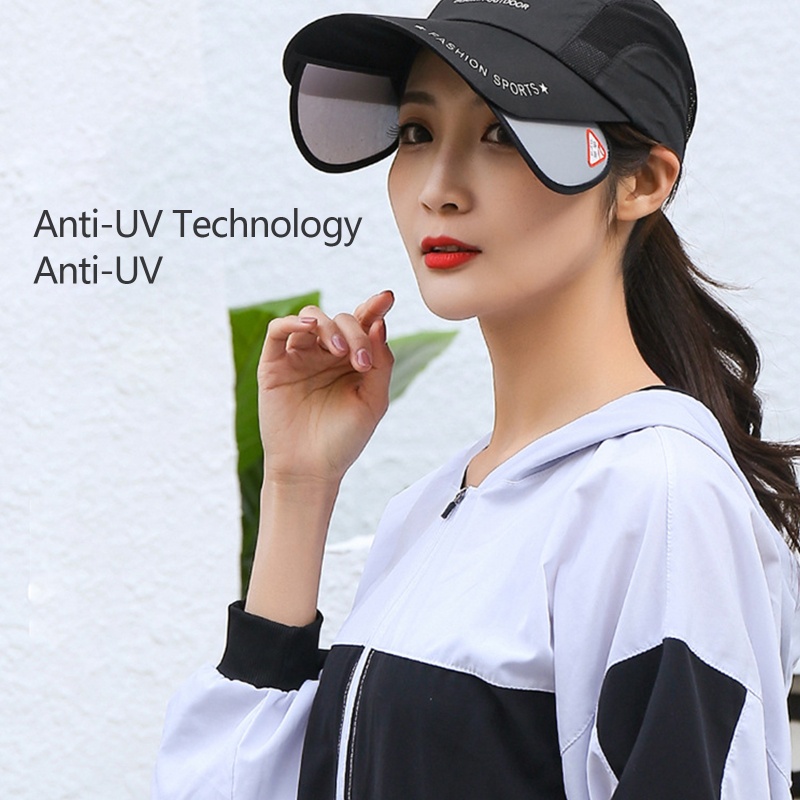 Mũ Lưỡi Trai Chống Nắng Chống Tia UV Phối Lưới Thời Trang Đi Biển Mùa Hè Cho Nữ