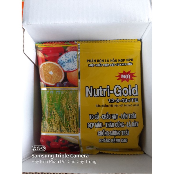 Phân Bón Lá Nutri gold 12-3-43+TE  1 gói