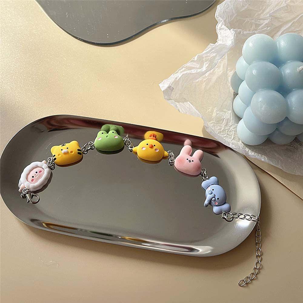 Vòng Tay Mặt Mèo Bằng Thép Không Gỉ Dễ Thương Phong Cách Nhật Bản