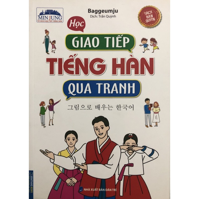 Sách - Học Giao Tiếp Tiếng Hàn Qua Tranh (Sách Bản Quyền)