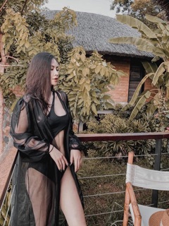 Áo tắm liền thân cutout bụng