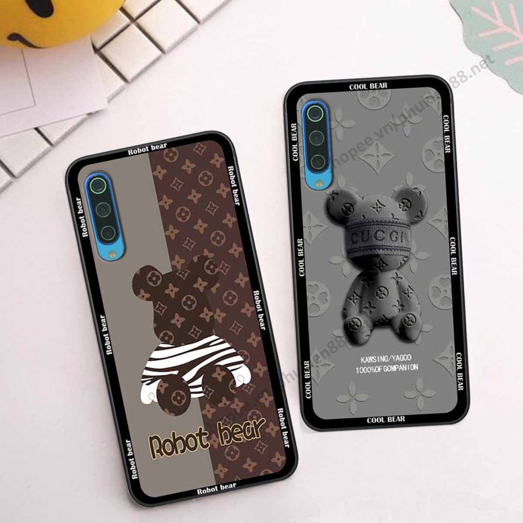 Ốp Xiaomi Mi 9 SE bear, k@ws thương hiệu phong cách ốp lưng thời trang cao cấp