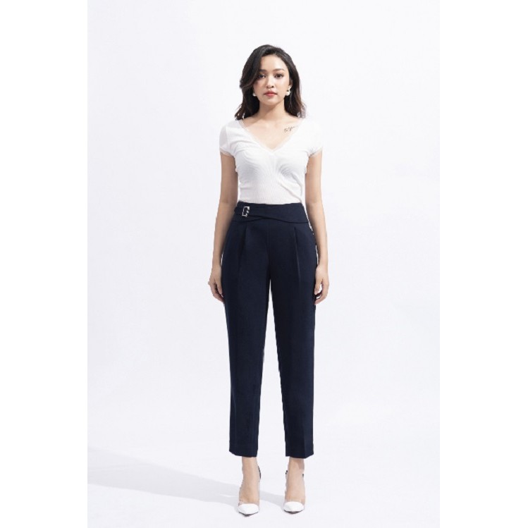 Quần Baggy Nữ Công Sở Lưng Cạp Cao LUPERI LFQD2112 Chất Đũi Cao Cấp Không Nhăn Không Xù