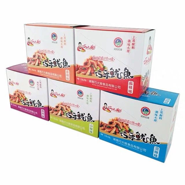 Râu mực cay Tứ Xuyên nhãn hiệu bà nội trợ - gói 12gram
