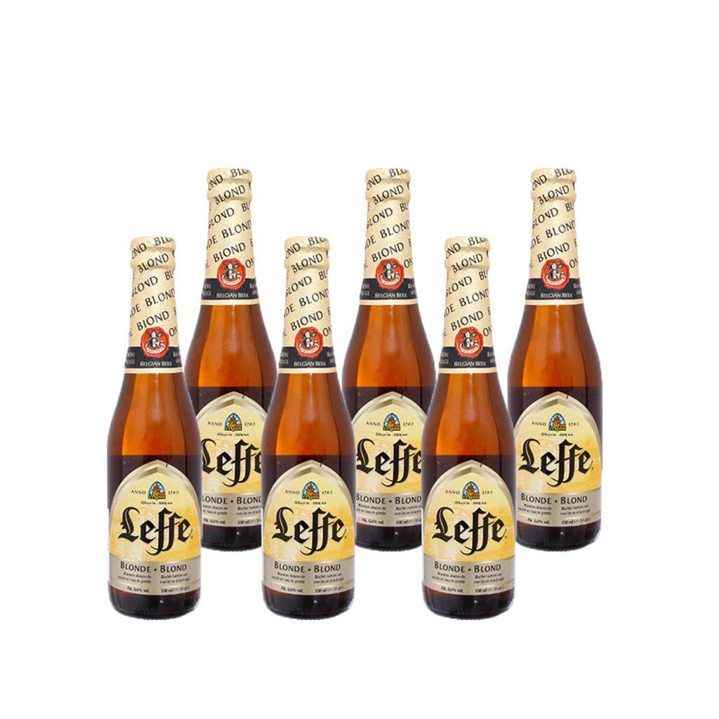 Bia Leffe Vàng 6.6% - Thùng 24 chai 330ml