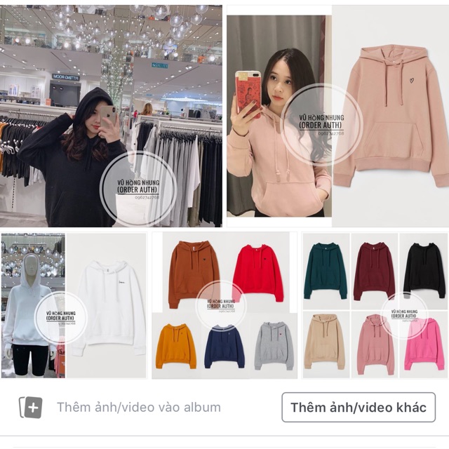 Áo nỉ hoodli (NOTE TÊN FB)