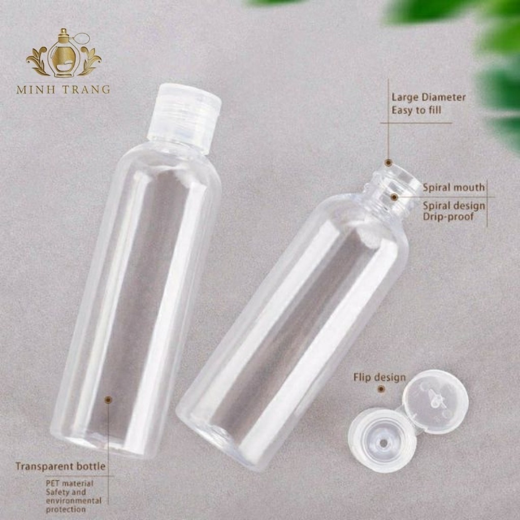 Chai Nhựa Nắp Bật 20ML/30ML/50ML/100ML/250ML Đựng Gel Rửa Tay - Chai Nhựa Pet - Chai Chiết Mỹ Phẩm - Dụng Cụ Làm Đẹp