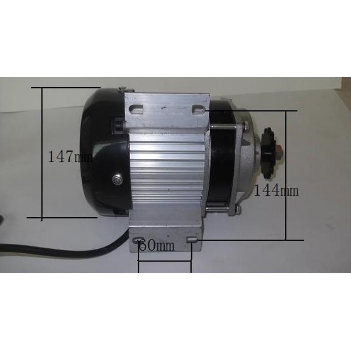 Động cơ 48v500w giảm tốc không chổi than BLDC 48v 500w