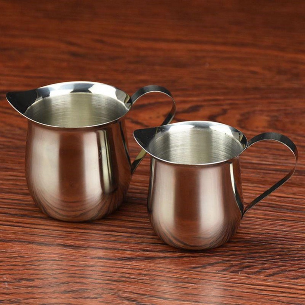 Bình Đựng Sữa Tạo Bọt Bằng Thép Không Gỉ 2/3/5/8oz Tiện Dụng Cho Nhà Bếp|Cốc Cà Phê Cappuccino Tại Nhà