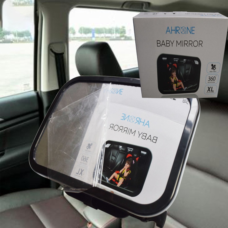 Gương Chiếu Hậu Xoay 360 Độ Gắn Xe Hơi An Toàn Cho Bé Mi