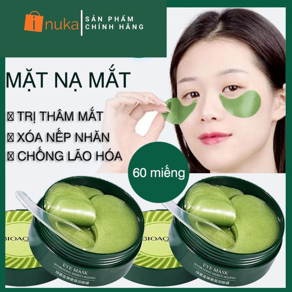 Mặt Nạ Mắt Bioaqua, Đánh Bay Thâm Quầng Mắt, Xoá Tan Bọng Mắt ( 60 miếng ) | BigBuy360 - bigbuy360.vn