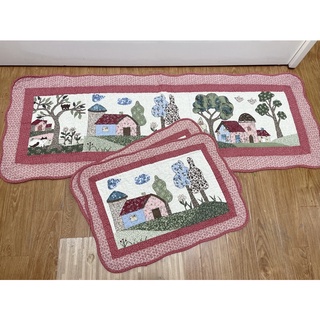 Thảm bếp vải cotton chần bông tự nhiên