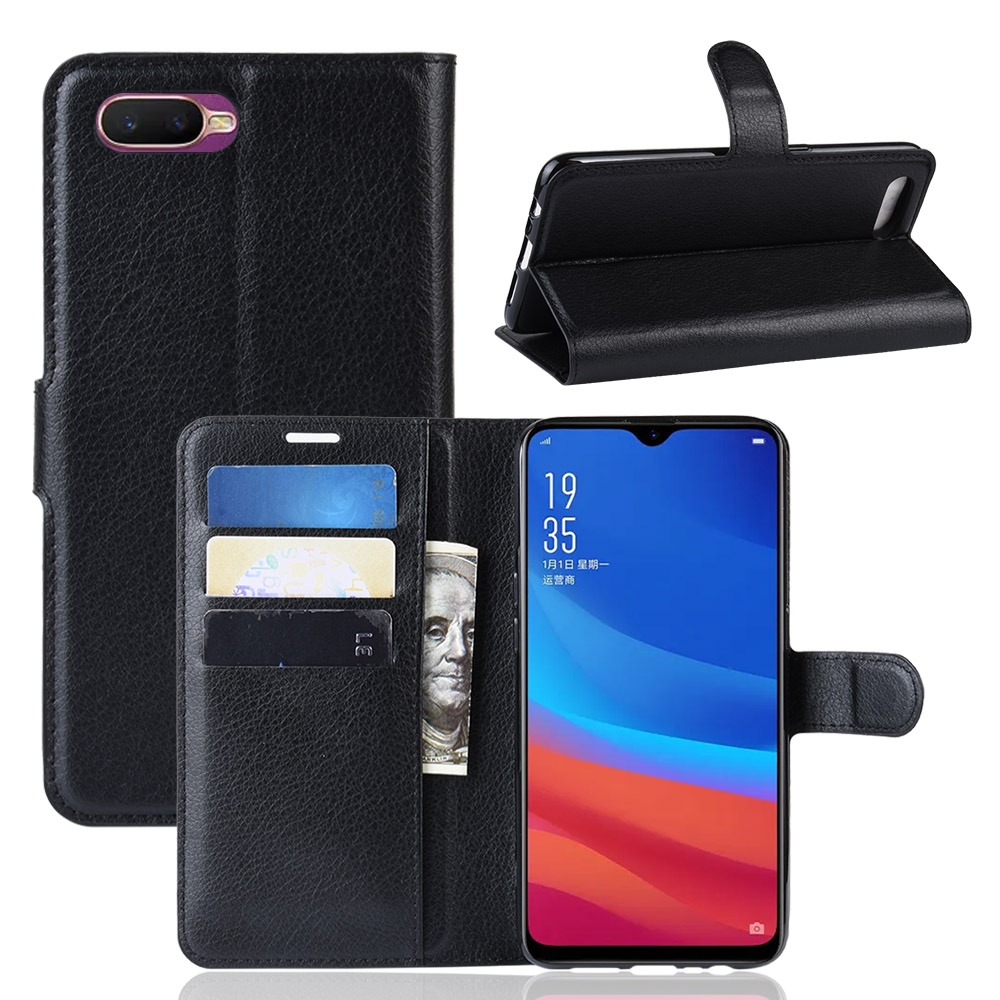 Bao da điện thoại phong cách sang trọng có ngăn đựng thẻ cho OPPO A3S / A5S / AX5S | BigBuy360 - bigbuy360.vn
