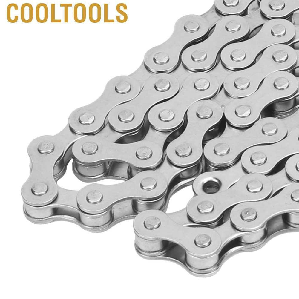 Cooltools Bike Single Speed Chain Adjustable 114 Connection Suitable for Bicycles