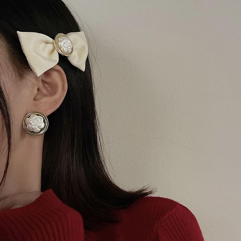 Kẹp Tóc Hình Nơ Phong Cách Hàn Quốc Thanh Lịch Cho Nữ