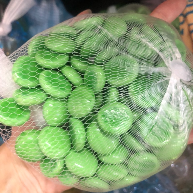Sỏi Xanh Sữa Trang Trí Hồ Cá 350g / túi - Hàng Công Ty