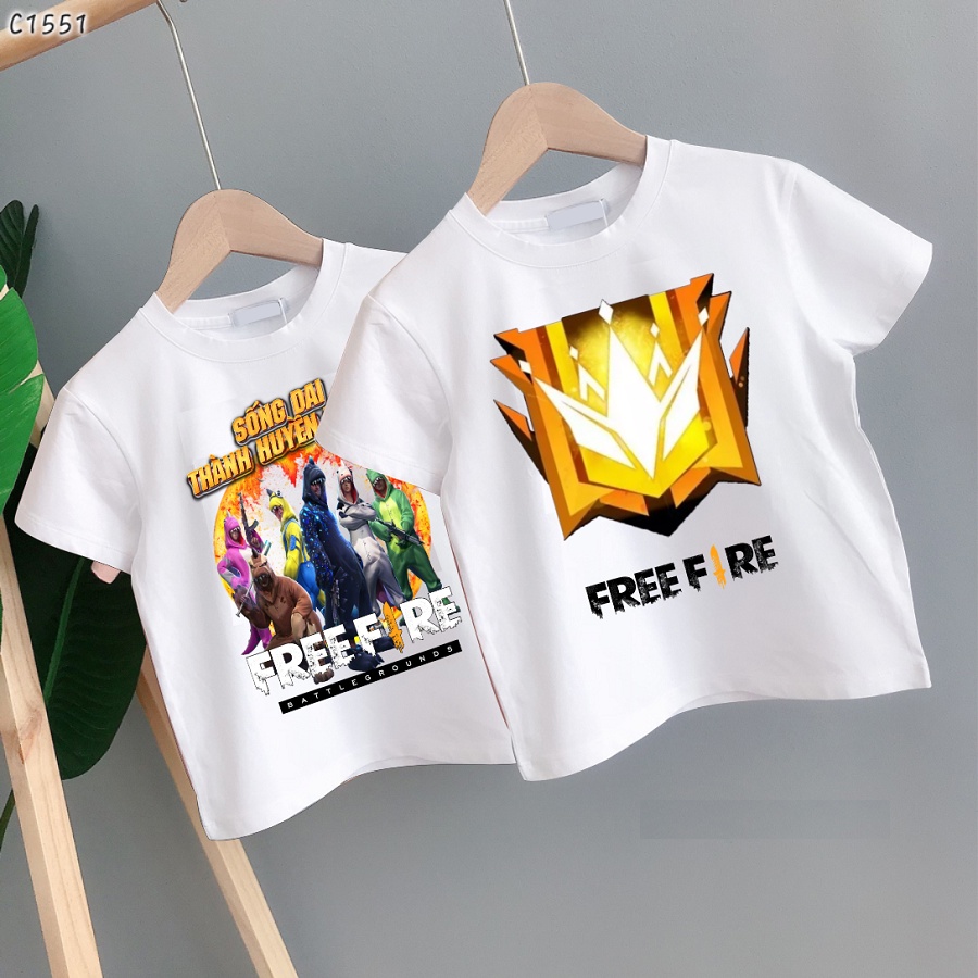 Áo thun in hình Free Fire nhiều mẫu cực ngầu cho bé