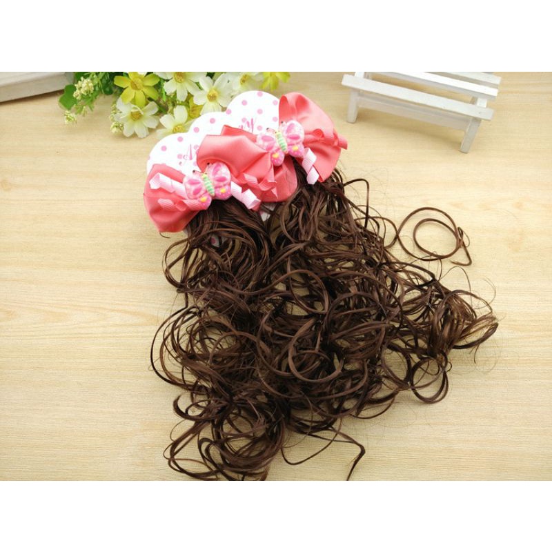 Combo 2 kẹp tóc giả cho bé,,,