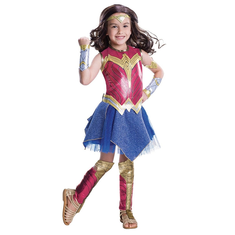 Trang Phục Hóa Trang Wonder Woman Cho Bé Gái