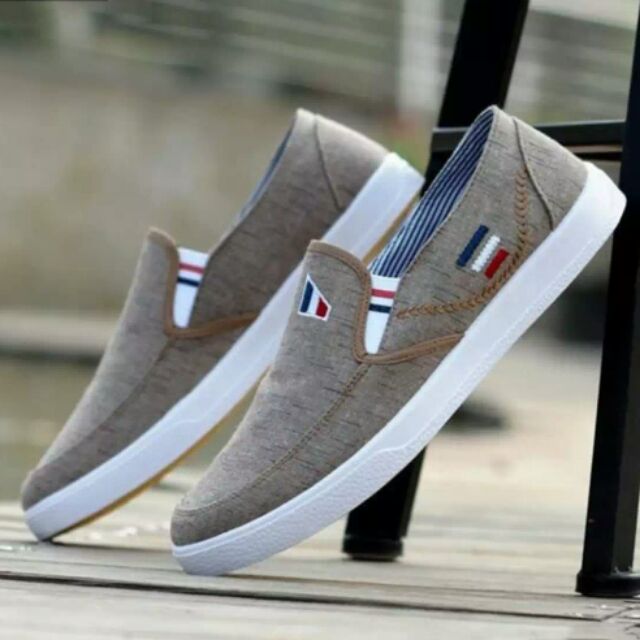 Giày lười vải nam
