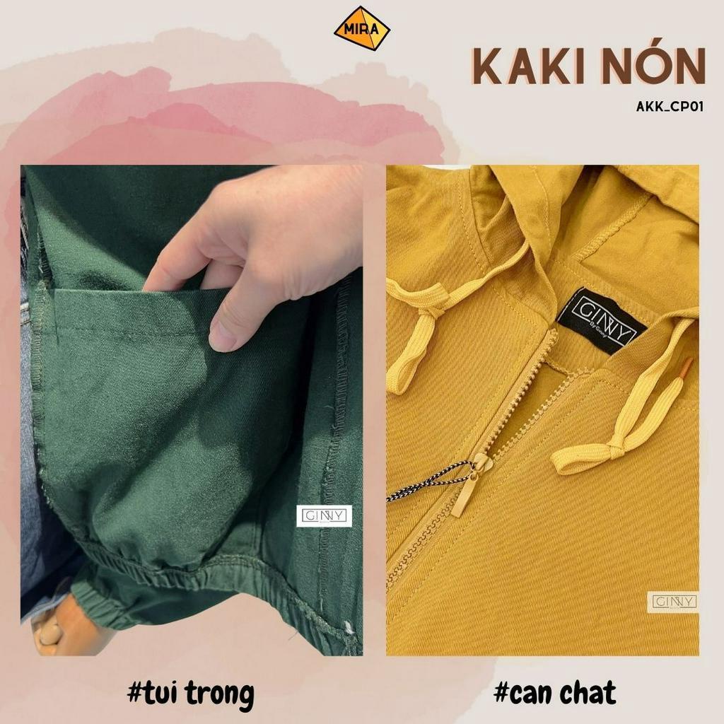 Áo Khoác Kaki Nón Đẹp - Gin clothing