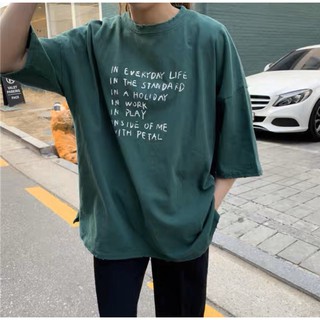 Áo Thun Nam Nữ In Xanh Chữ Nhiều Tay Lỡ Form Rộng Unisex - Xưởng Sỉ Thun