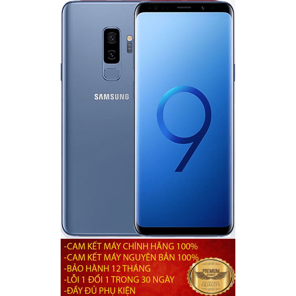 [Mã ELC2C10 giảm 7% đơn 500K] điện thoại samsung galaxy s9 plus hai sim full phụ kiện