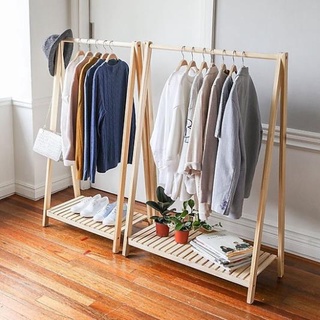 Giá Treo Quần Áo 💗FREESHIP💗 Kệ Để Đồ Chữ A - Sào Treo Đồ 1 Tầng Gỗ Thông Tự Nhiên Phong Cách Hàn Quốc