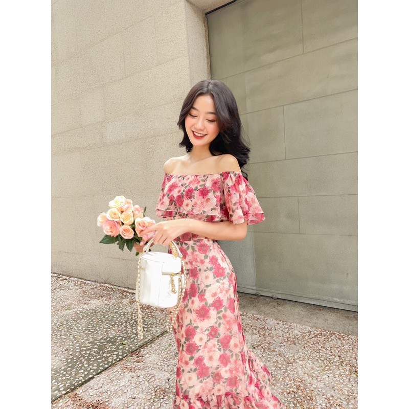 váy trễ vai Komi dress