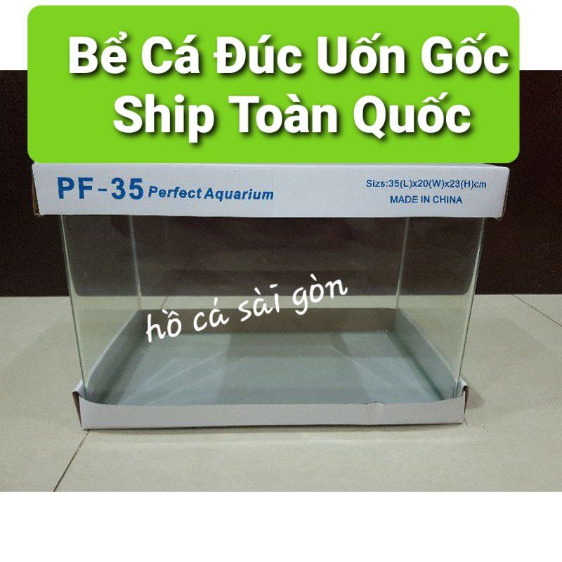 Bể cá ,hồ cá đúc uốn góc 35cm