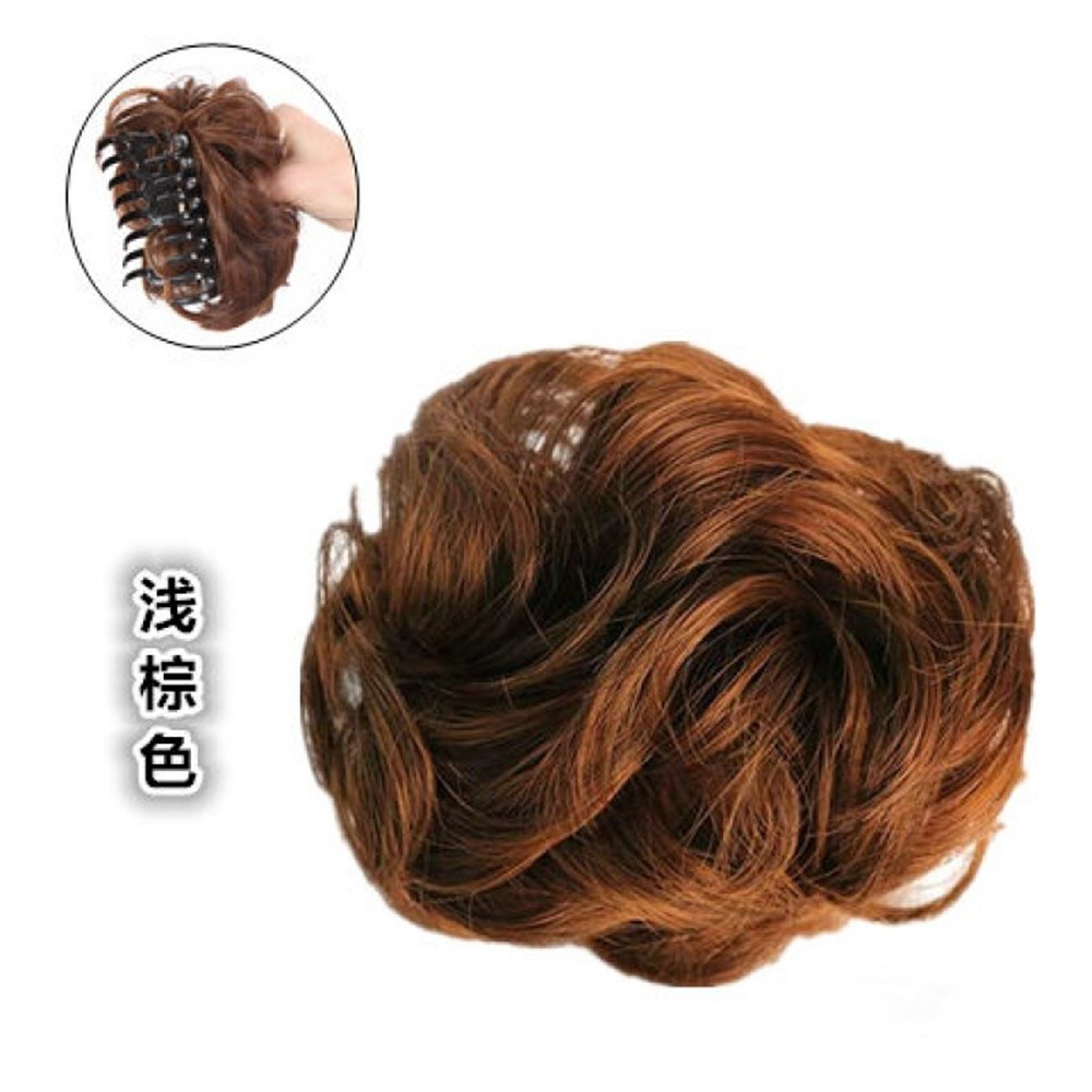 Kẹp Tóc Giả Xoăn Ngắn Bồng Bềnh Xinh Xắn Cho Nữ Búi tóc giả cho nữ Koty Beauty, tóc búi xoăn, búi tròn