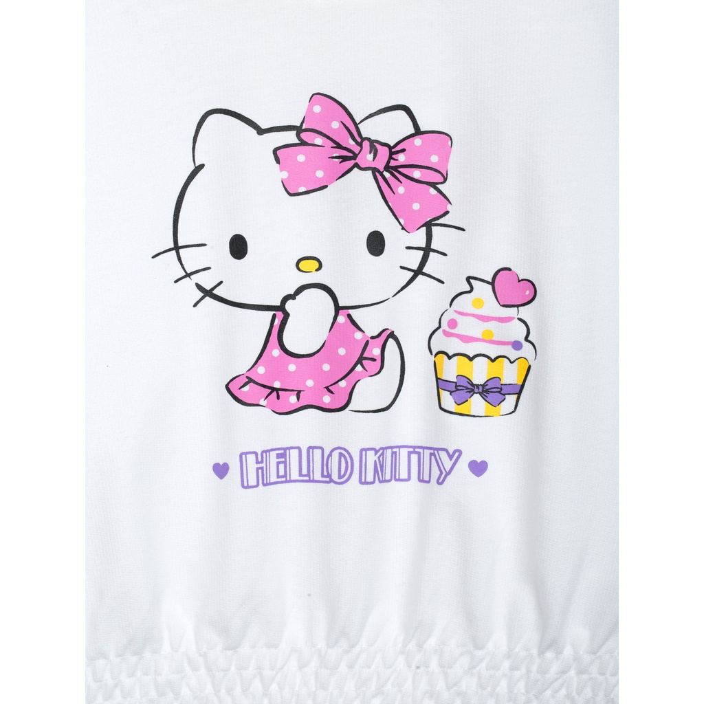 Áo bé gái CANIFA chất nỉ in hình Hello Kitty dễ thương - 1TW20W006