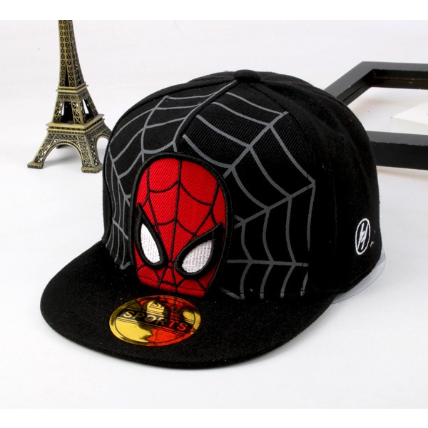 Nón Lưỡi Trai Cotton Thêu Họa Tiết Marvel Spiderman Dành Cho Bé Trai Và Bé Gái