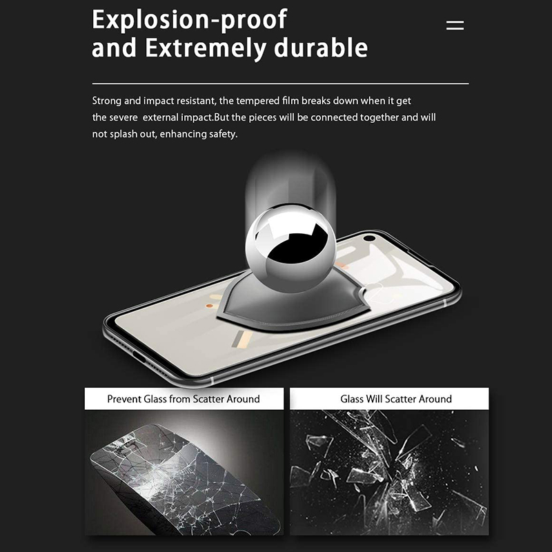 Ốp Lưng Nhựa Nhiệt Dẻo + Kính Cường Lực Cho  For Google Pixel 4a