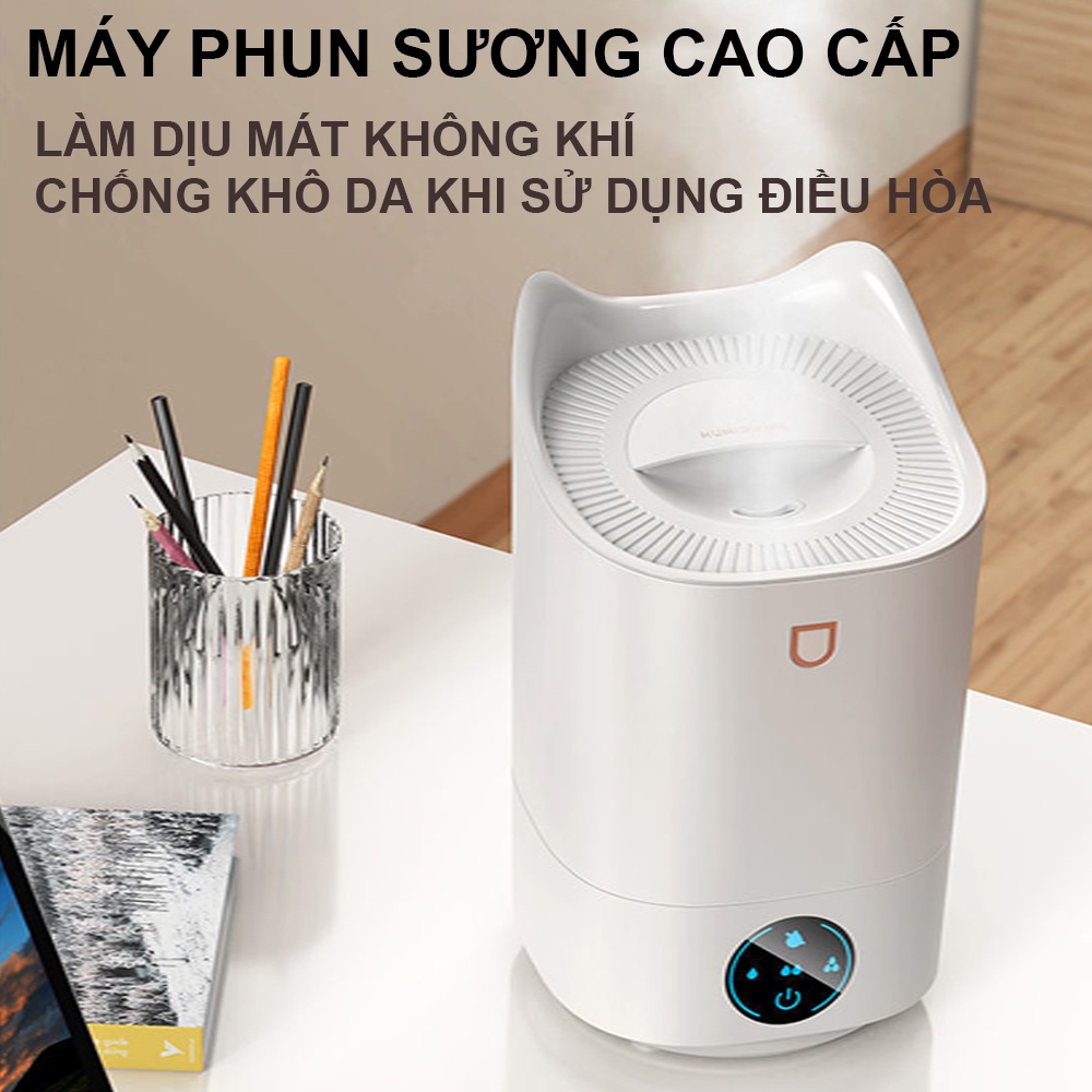 Máy Tạo Ẩm Phun Sương Làm Mát Không Khí Dưỡng Ẩm Da, Máy Phun Sương Hơi Nước Hàng Chính Hãng Bảo Hành 2 Năm