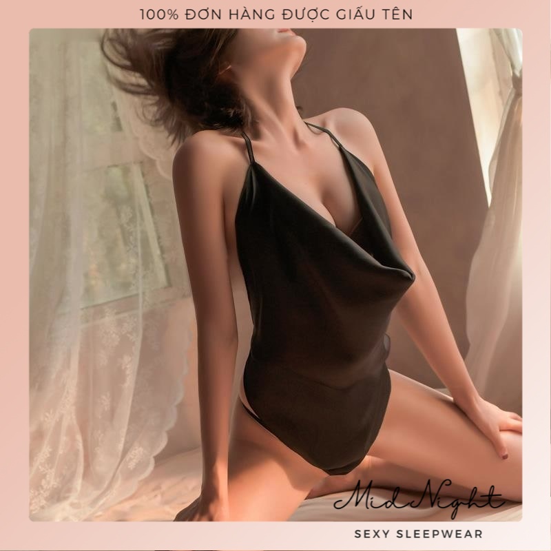 Váy Ngủ Sexy Có Dây Thắt Eo Lụa Satin Gợi Cảm Cho Cô Nàng Nóng Bỏng - Bộ Đồ Ngủ Đồ Lót Khiêu Gợi Cho Nàng Mid Night Sexy | BigBuy360 - bigbuy360.vn