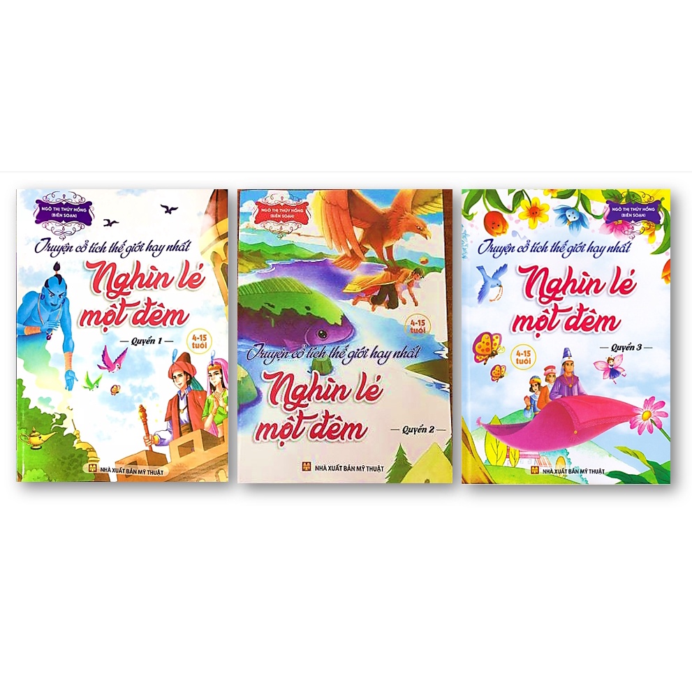 Sách - Combo Truyện cổ tích thế giới hay nhất - Nghìn lẻ một đêm (3 Quyển)